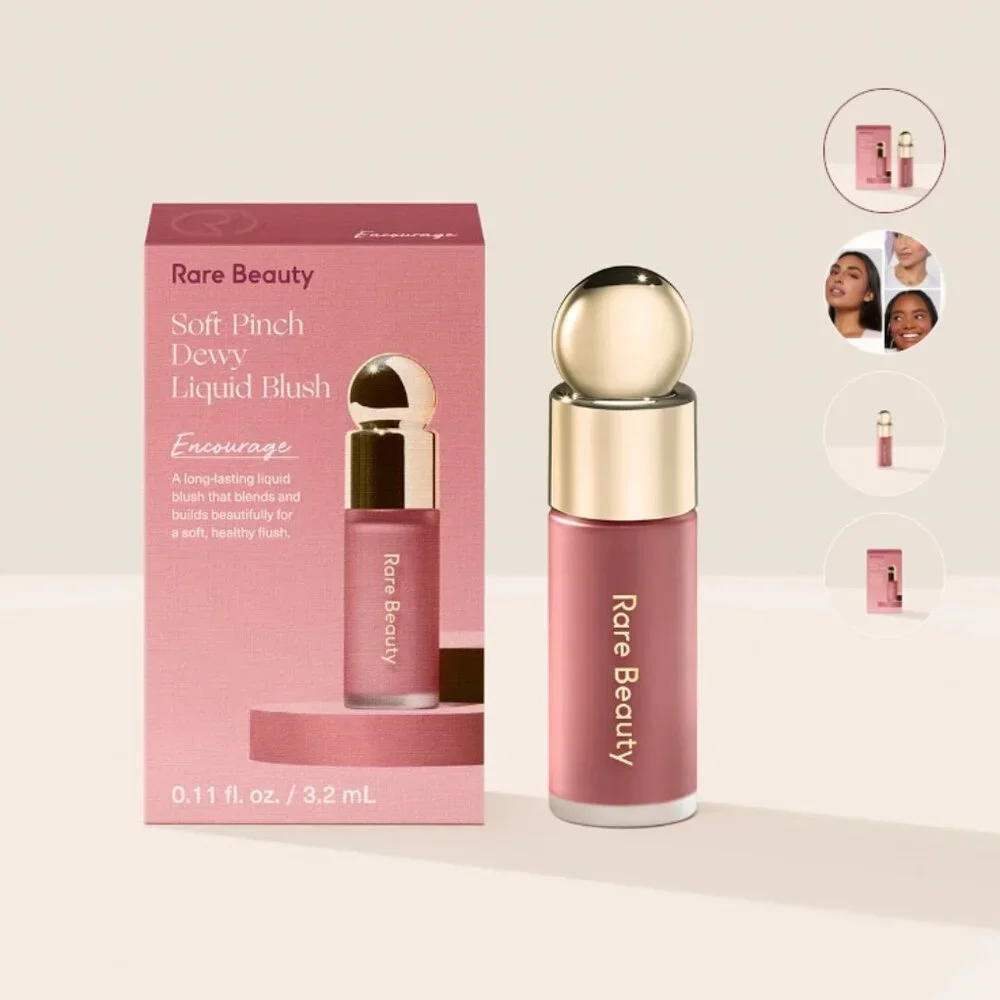 NWT Rare Beauty by Selena Gomez Mini Soft Pinch Liquid Blush Encourage